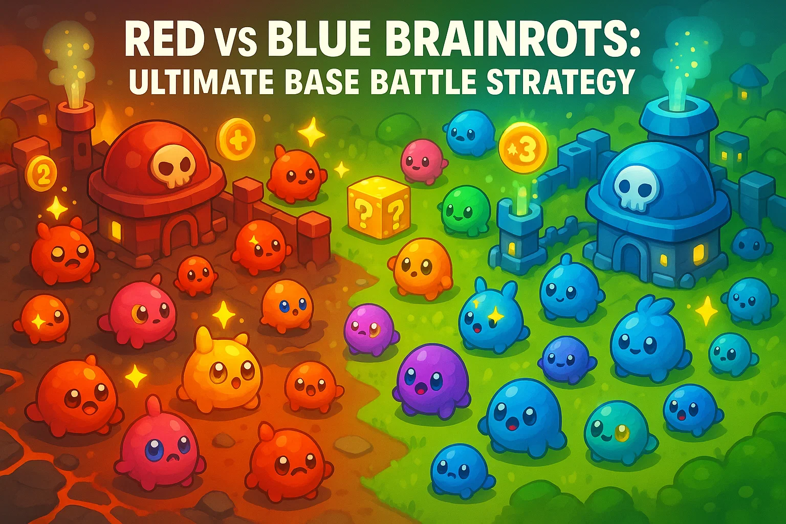 Red vs Blue Brainrots Showdown: Which Team Builds the Strongest Base?